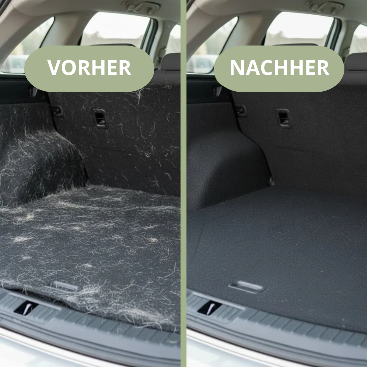 Handschuh gegen Haare