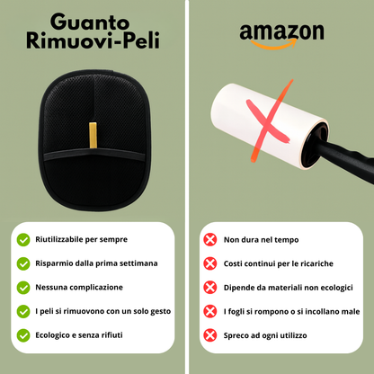 Guanto Rimuovi-Peli Riutilizzabile ed Ecologico