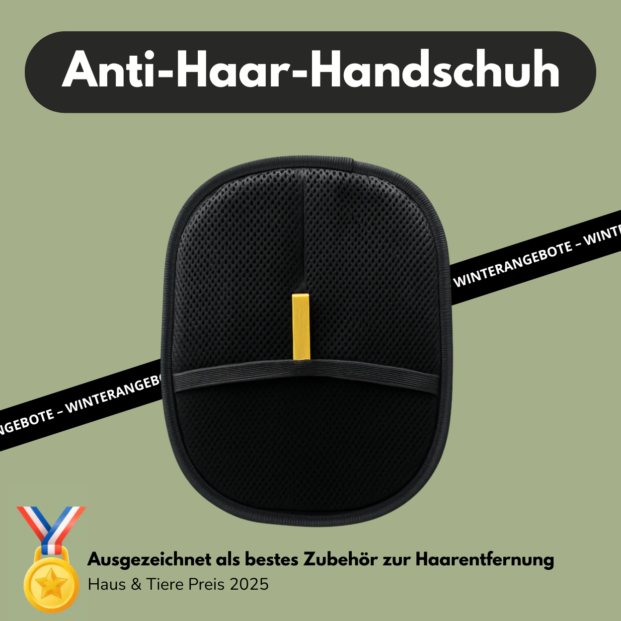 Handschuh gegen Haare